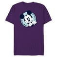 thumbnail image 1 of Disney The Original Mickey Mouse Retro Vintage - Short Sleeve Blended T-Shirt for Adults - Customized-Purple, 1 of 5