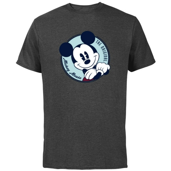 Disney The Original Mickey Mouse Retro Vintage - Short Sleeve Cotton T-Shirt for Adults - Customized-Charcoal