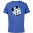 thumbnail image 1 of Disney The Original Mickey Mouse Retro Vintage - Short Sleeve Cotton T-Shirt for Adults - Customized-Royal Heather, 1 of 5