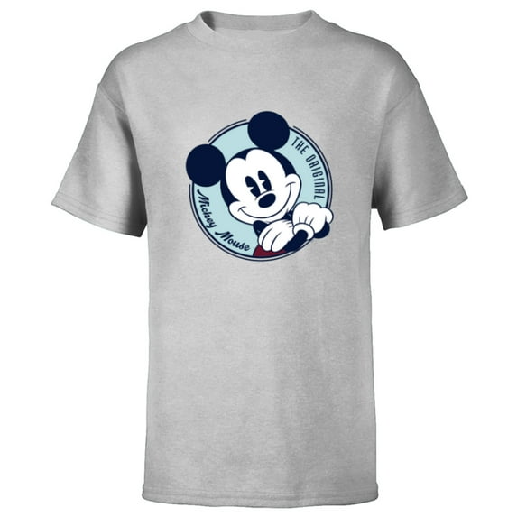 Disney The Original Mickey Mouse Retro Vintage - Short Sleeve T-Shirt for Kids - Customized-Athletic Heather
