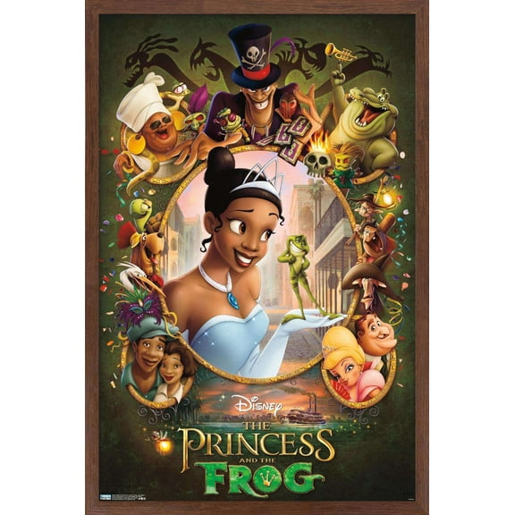 Disney The Princess And The Frog - One Sheet Wall Poster, 14.725" x 22.375", Framed