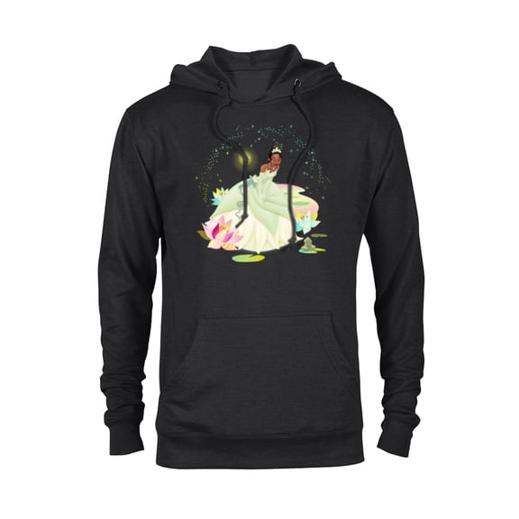 Disney The Princess and The Frog Tiana on a Bayou T-Shirt - Pullover Hoodie for Adults - Customized-Black