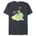 thumbnail image 1 of Disney The Princess and the Frog Tiana Dream T-Shirt- Short Sleeve Blended T-Shirt for Adults - Customized-Denim Snow Heather, 1 of 5