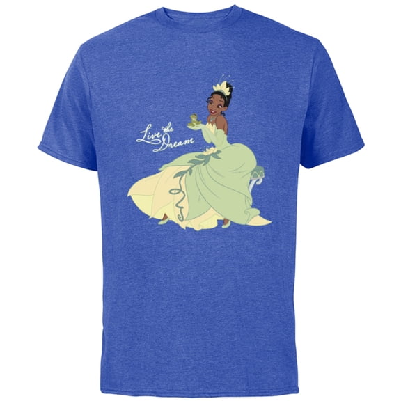 Disney The Princess and the Frog Tiana Dream T-Shirt - Short Sleeve Cotton T-Shirt for Adults - Customized-Royal Heather
