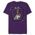 thumbnail image 1 of Disney The Princess and the Frog Tiana Portrait T-Shirt- Short Sleeve Blended T-Shirt for Adults - Customized-Berry Snow Heather, 1 of 5
