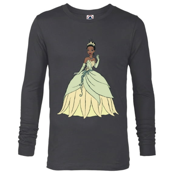 Disney The Princess and the Frog Tiana T-Shirt - Long Sleeve T-Shirt for Men - Customized-Charcoal Heather