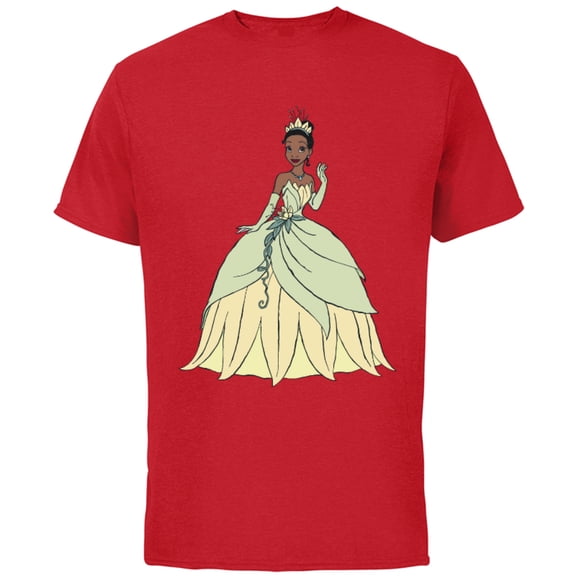 Disney The Princess and the Frog Tiana T-Shirt - Short Sleeve Cotton T-Shirt for Adults - Customized-Red