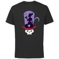 thumbnail image 1 of Disney The Princess and the Frog Tiana and Dr. Facilier - Short Sleeve Cotton T-Shirt for Adults - Customized-Black, 1 of 5