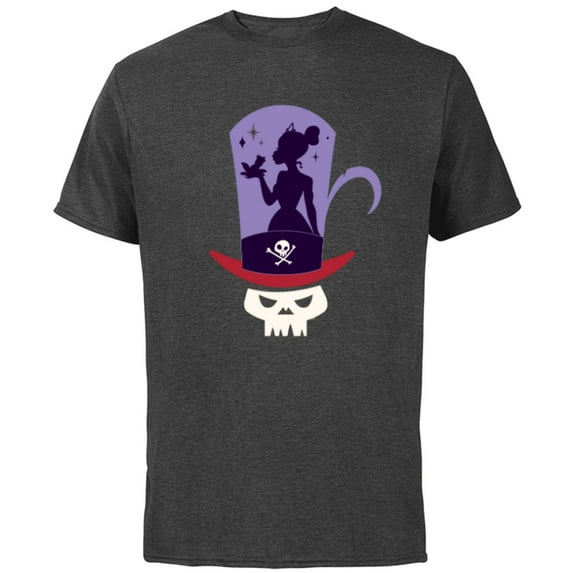 Disney The Princess and the Frog Tiana and Dr. Facilier - Short Sleeve Cotton T-Shirt for Adults - Customized-Charcoal
