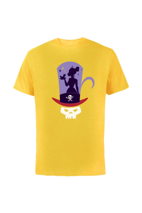 The Princess and the Frog Tiana and Dr. Facilier - Short Sleeve Cotton T-Shirt for Adults - Customized-Yellow