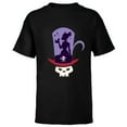 thumbnail image 1 of Disney The Princess and the Frog Tiana and Dr. Facilier - Short Sleeve T-Shirt for Kids - Customized-Black, 1 of 5