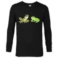 thumbnail image 1 of Disney The Princess and the Frog Tiana and Naveen T-Shirt - Long Sleeve T-Shirt for Men - Customized-Black, 1 of 5