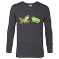 thumbnail image 1 of Disney The Princess and the Frog Tiana and Naveen T-Shirt - Long Sleeve T-Shirt for Men - Customized-Charcoal Heather, 1 of 5