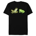 thumbnail image 1 of Disney The Princess and the Frog Tiana and Naveen T-Shirt- Short Sleeve Blended T-Shirt for Adults - Customized-Black Snow Heather, 1 of 5