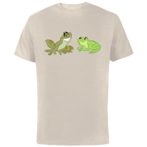 Disney The Princess and the Frog Tiana and Naveen T-Shirt - Short Sleeve Cotton T-Shirt for Adults - Customized-Putty