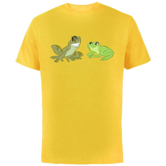 Disney The Princess and the Frog Tiana and Naveen T-Shirt - Short Sleeve Cotton T-Shirt for Adults - Customized-Sunflower