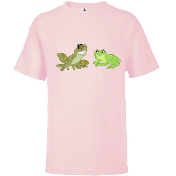 Disney The Princess and the Frog Tiana and Naveen T-Shirt - Short Sleeve T-Shirt for Kids - Customized-Soft Pink