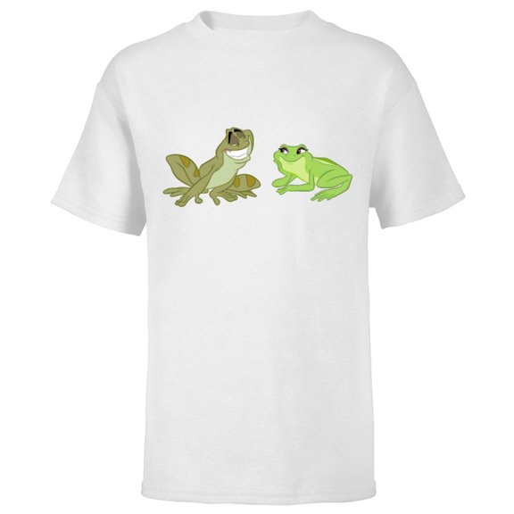 Disney The Princess and the Frog Tiana and Naveen T-Shirt - Short Sleeve T-Shirt for Kids - Customized-White