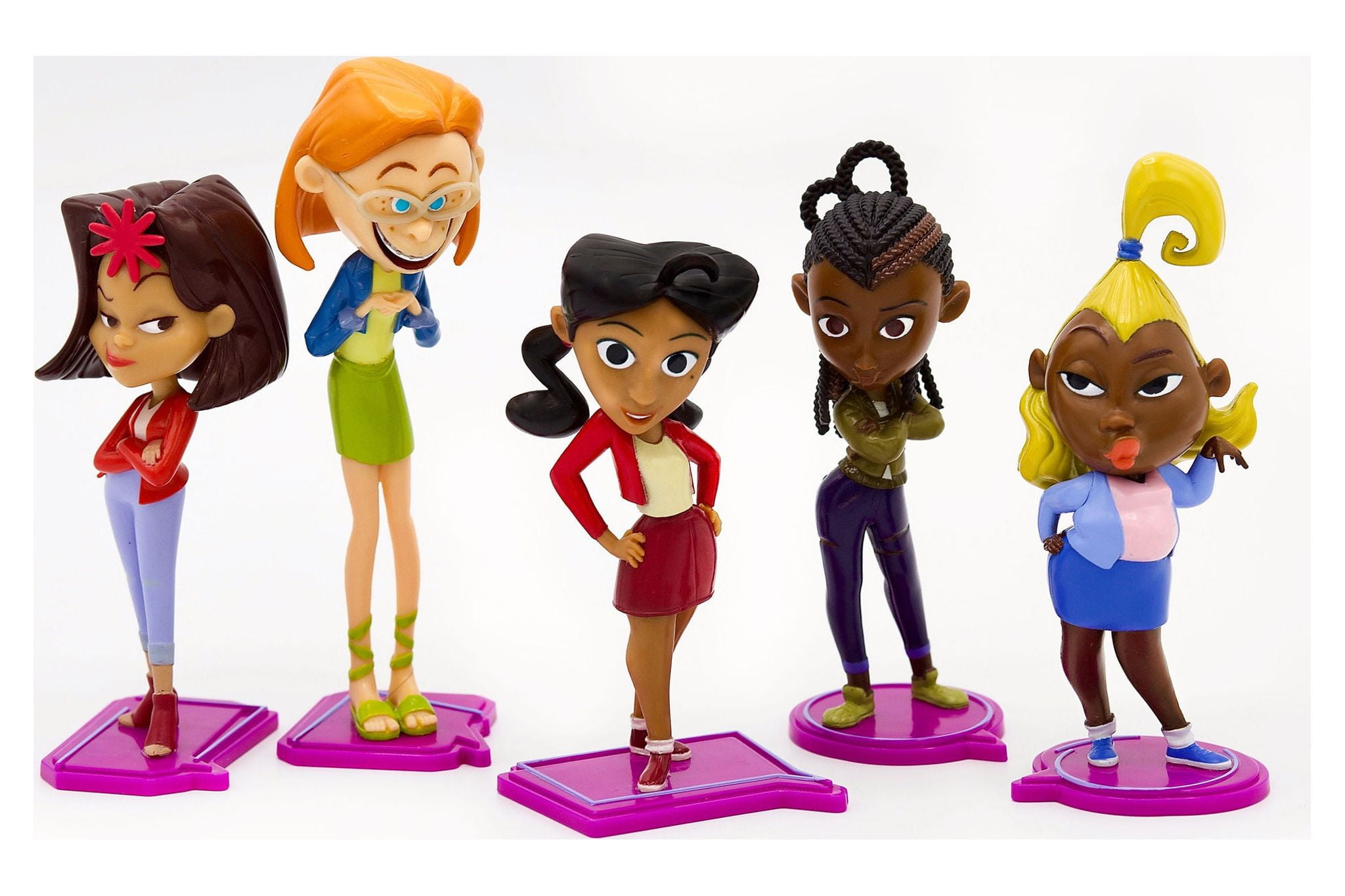 Disney The Proud Family Crew Mini Figurine Set, 10.2 oz, 5 pieces