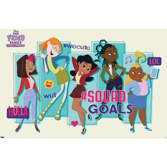 Disney The Proud Family Louder and Prouder - Squad Wall Poster, 22.375" x 34"