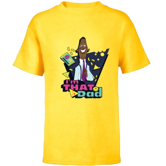 Disney The Proud Family Oscar I’m That Dad Father’s Day Gift - Short Sleeve T-Shirt for Kids - Customized-Yellow