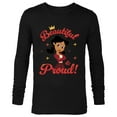 thumbnail image 1 of Disney The Proud Family Penny Proud Beautiful & Proud - Long Sleeve T-Shirt for Men - Customized-Black, 1 of 5