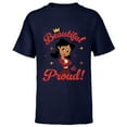 thumbnail image 1 of Disney The Proud Family Penny Proud Beautiful & Proud - Short Sleeve T-Shirt for Kids - Customized-Navy, 1 of 5