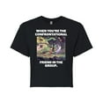 thumbnail image 1 of Disney - The Sword And The Stone - Confrontational Friend in the Group - Juniors Cropped Cotton Blend T-Shirt, 1 of 5
