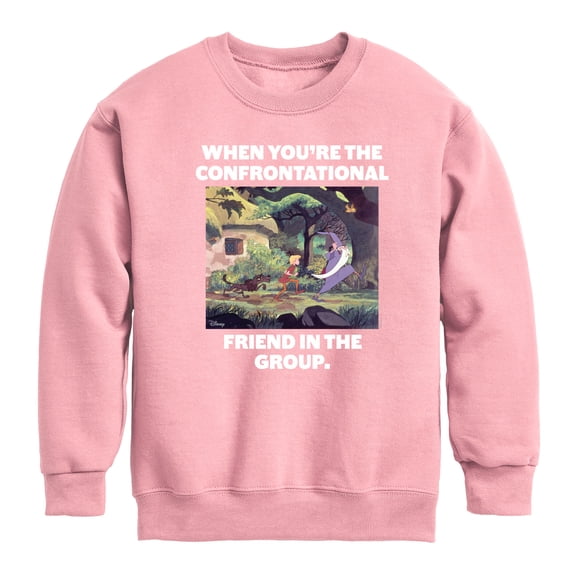 Disney - The Sword And The Stone - Confrontational Friend in the Group - Toddler & Youth Crewneck Fleece Sweatshirt