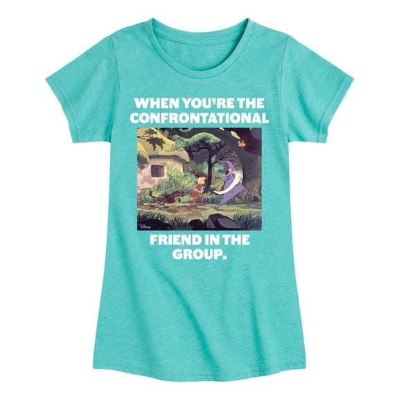 Disney - The Sword And The Stone - Confrontational Friend in the Group - Toddler & Youth Girls Short Sleeve Graphic T-Shirt