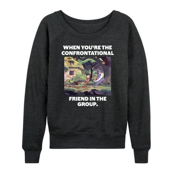 Disney - The Sword And The Stone - Confrontational Friend in the Group - Women's Lightweight French Terry Long Sleeve Shirt