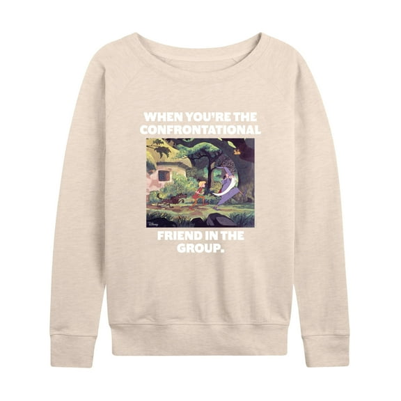 Disney - The Sword And The Stone - Confrontational Friend in the Group - Women's Lightweight French Terry Long Sleeve Shirt