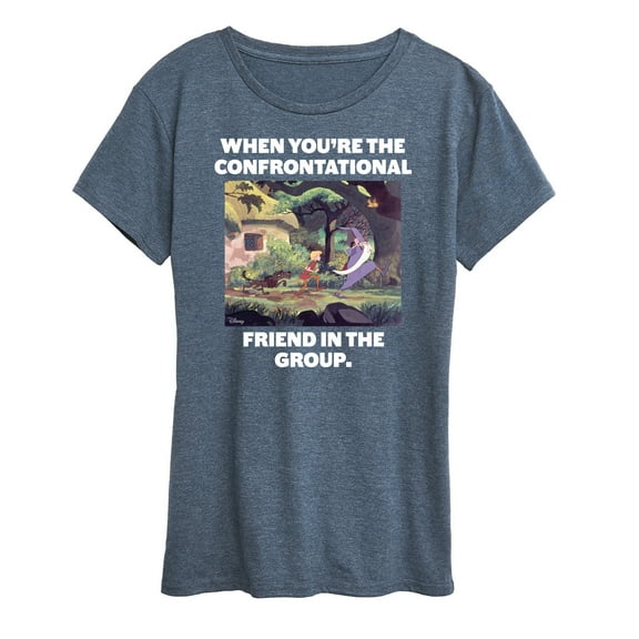 Disney - The Sword And The Stone - Confrontational Friend in the Group - Women's Short Sleeve Graphic T-Shirt
