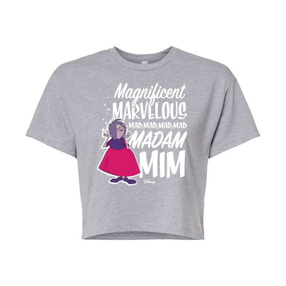 Disney - The Sword And The Stone - MagnifiCan't Madam Mim - Juniors Cropped Cotton Blend T-Shirt