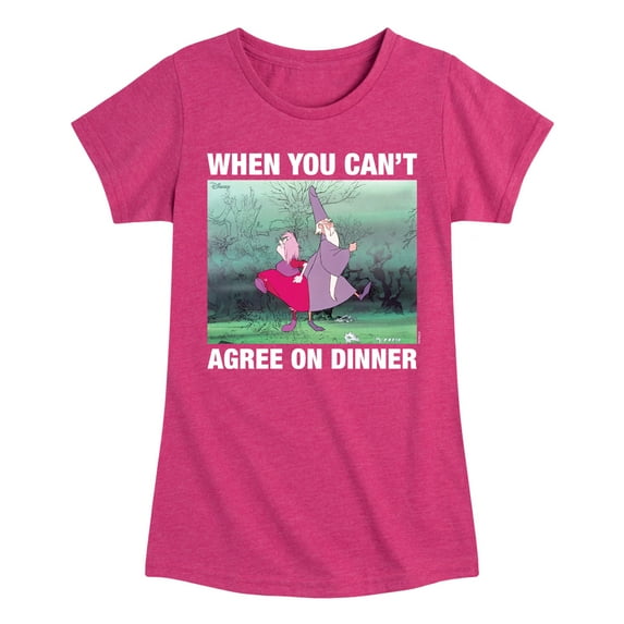 Disney - The Sword And The Stone - Merlyn & Mim Can't Agree on Dinner - Toddler & Youth Girls Short Sleeve Graphic T-Shirt