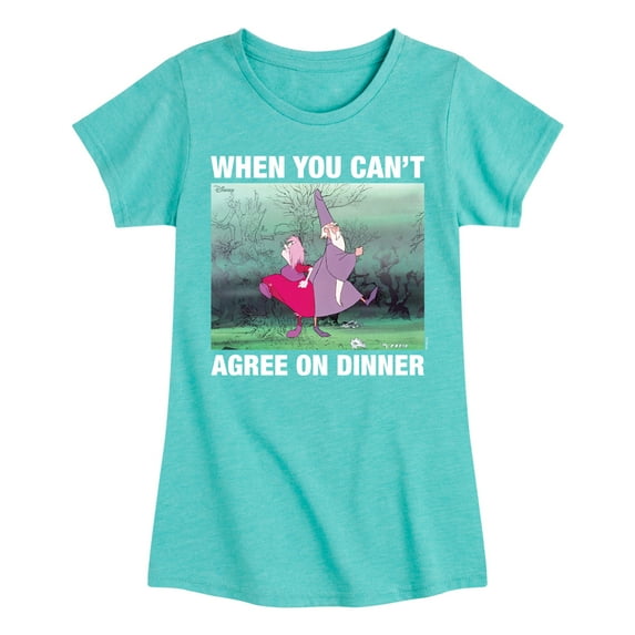 Disney - The Sword And The Stone - Merlyn & Mim Can't Agree on Dinner - Toddler & Youth Girls Short Sleeve Graphic T-Shirt