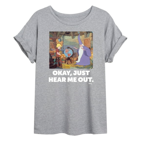 Disney - The Sword And The Stone - Okay, Just Hear Me Out - Juniors Ideal Flowy Muscle T-Shirt