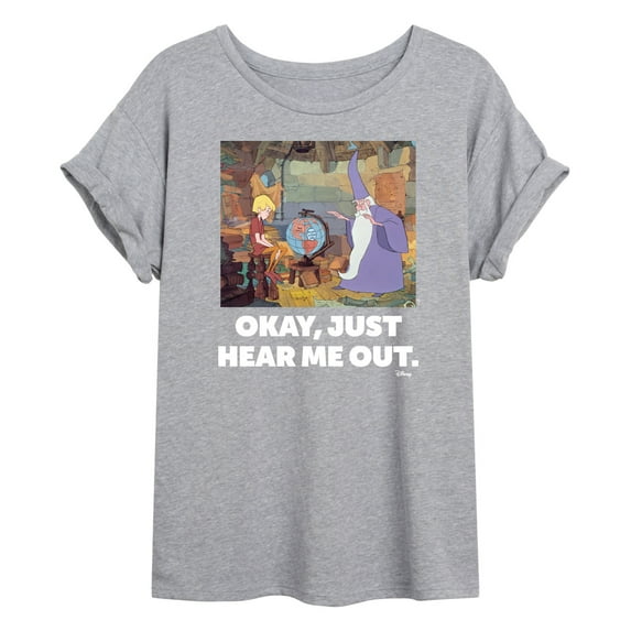 Disney - The Sword And The Stone - Okay, Just Hear Me Out - Juniors Ideal Flowy Muscle T-Shirt