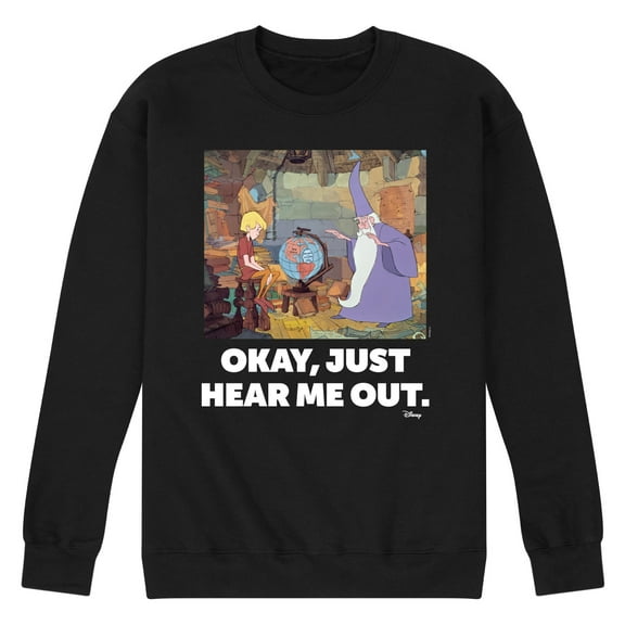 Disney - The Sword And The Stone - Okay, Just Hear Me Out - Men's Crew Neck Fleece Pullover