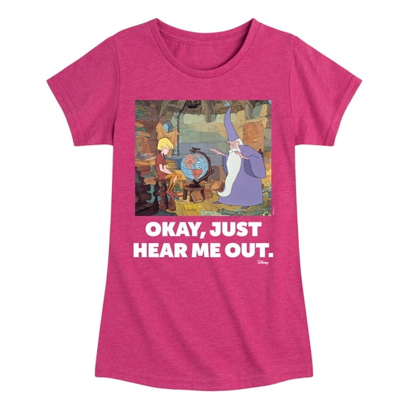 Disney - The Sword And The Stone - Okay, Just Hear Me Out - Toddler & Youth Girls Short Sleeve Graphic T-Shirt
