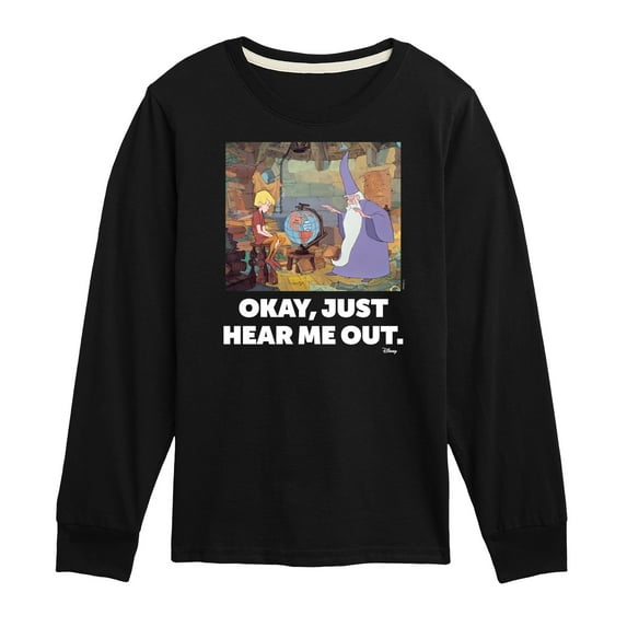 Disney - The Sword And The Stone - Okay, Just Hear Me Out - Toddler & Youth Long Sleeve Graphic T-Shirt