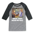 thumbnail image 1 of Disney - The Sword And The Stone - Okay, Just Hear Me Out - Toddler & Youth Raglan Graphic T-Shirt, 1 of 5