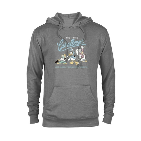 Disney The Three Caballeros Retro Donald Duck - Pullover Hoodie for Adults -Customized-Graphite Heather