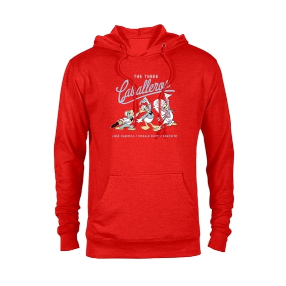 Disney The Three Caballeros Retro Donald Duck - Pullover Hoodie for Adults -Customized-Red Heather