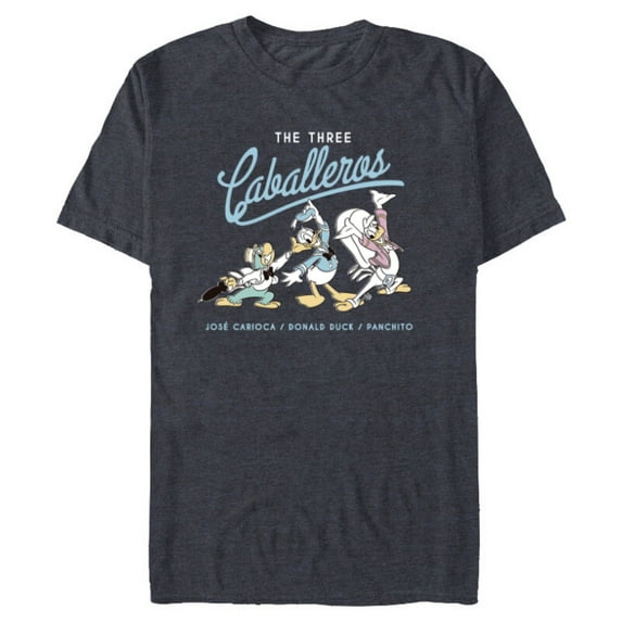 Disney The Three Caballeros Retro Donald Duck - Short Sleeve Blended T-Shirt for Adults -Customized-Navy Heather