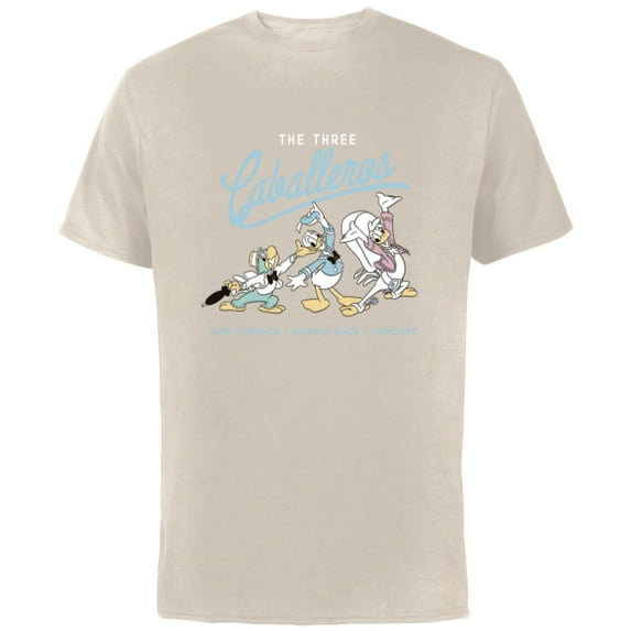 Disney The Three Caballeros Retro Donald Duck - Short Sleeve Cotton T-Shirt for Adults -Customized-Natural