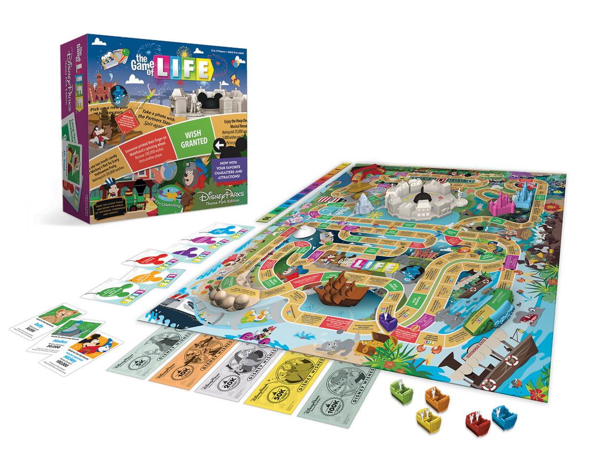 Disney Theme Park Edition The Game of Life Board Game