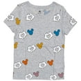 thumbnail image 1 of Disney Theme Park Women's I Love Mickey Mouse Heart Hands Tee T-Shirt (X-Small, Heather Grey), 1 of 5