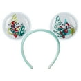 thumbnail image 1 of Disney Theme Parks Mickey and Minnie Mouse Snow Globe Ear Headband for Adults, 1 of 2