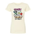 thumbnail image 1 of Disney - Think Fast  - Juniors Fitted Graphic T-Shirt, 1 of 5